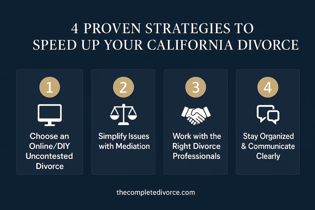 4 Proven Strategies to Speed Up Your California Divorce