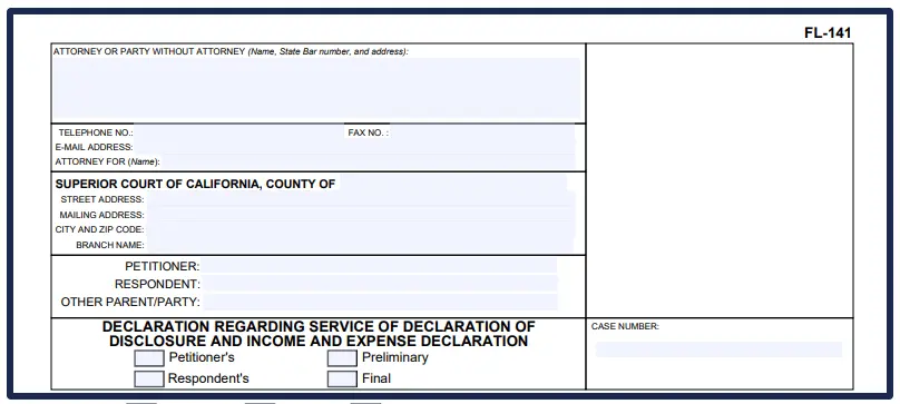 FL-141Form – Edit, Fill & Print Online-CA Divorce Software 4 CA FL-141 Divorce Form