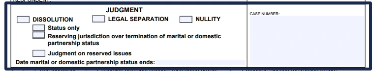FL‑180 Form – Edit, Fill & Print Online-CA Divorce Software 5 Fl-180 Judgment type CA Divorce Form