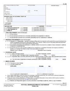 FL-100 Petition for Divorce: Edit, Fill & Print Online Fast 1 FL-100 Form