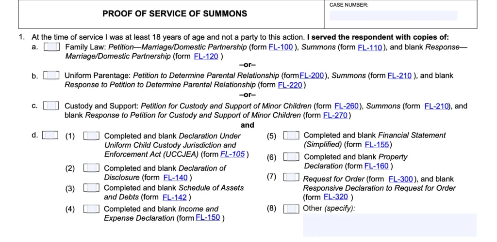 Fl-115: Mention Reason for Serving