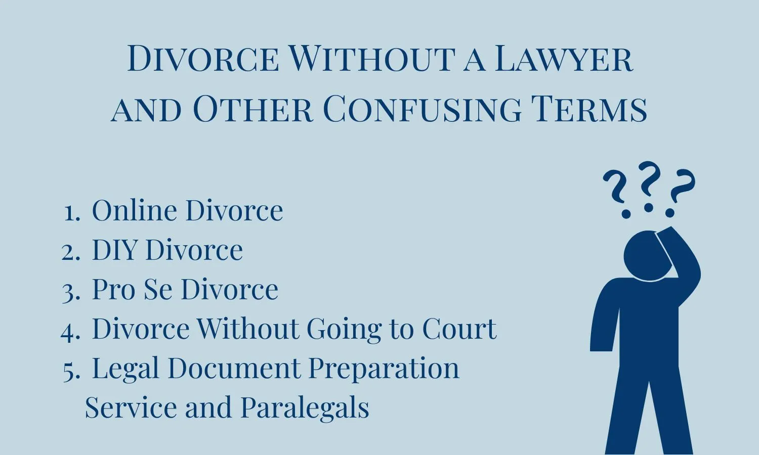 Divorce Without a Lawyer and Other Confusing Terms 1