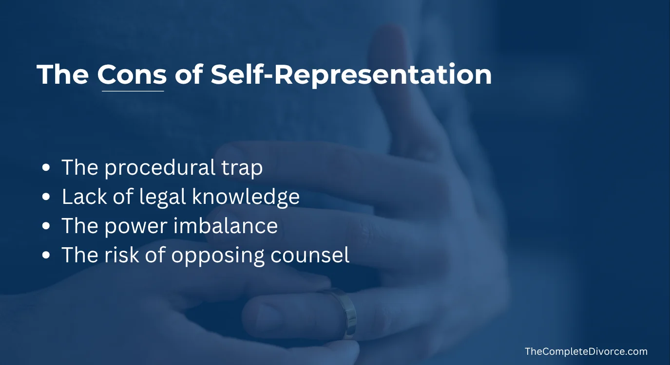 What is Divorce Mediation in a California? 7 Cons of Self Representation