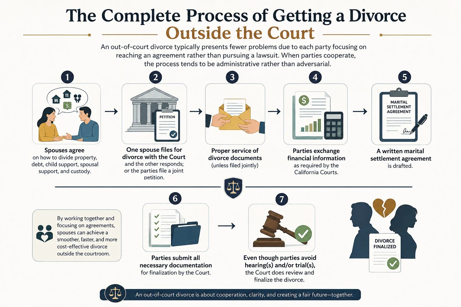The Complete Process of Getting a Divorce Outside the Court