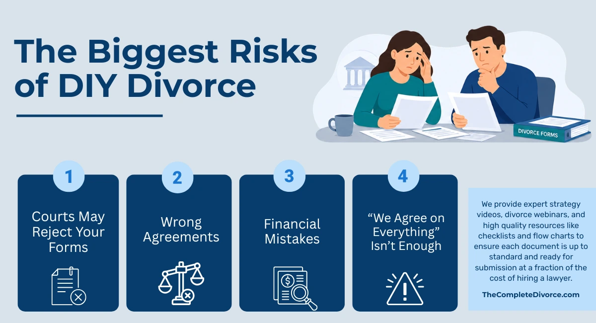 The Biggest Risks of DIY Divorce