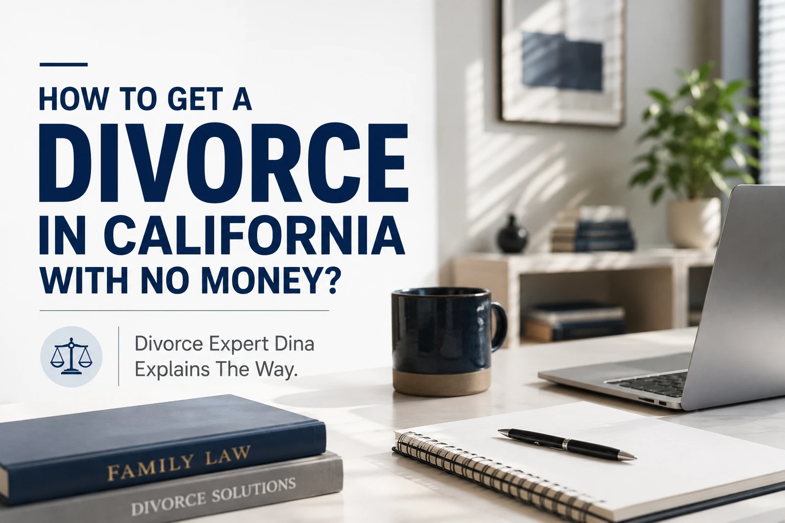 How to Get a Divorce in California with No Money? Divorce Expert Dina Explains The Way.