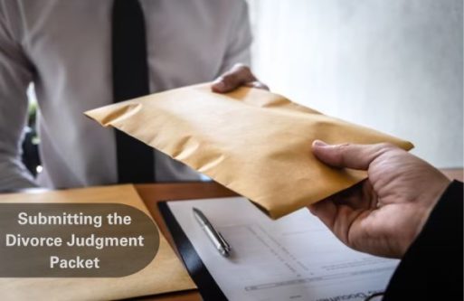 Submitting the Divorce judgment packet in a California Divorce